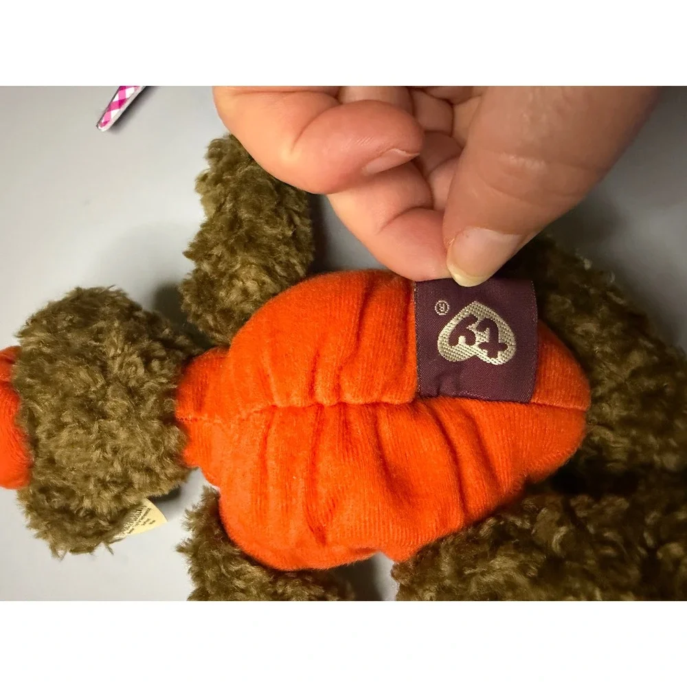 Ty Attic Treasures The Great Pumpkin Bear Halloween Plush Brown Orange 1993 6084